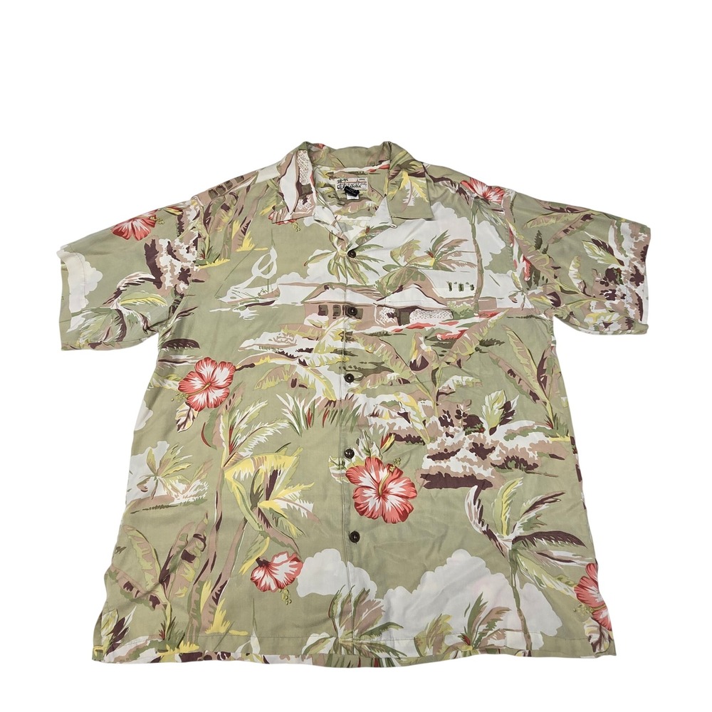 RARE Patagonia Pataloha 2003 Limited Edition Hawaiian Shirt Mens XL Sage Floral